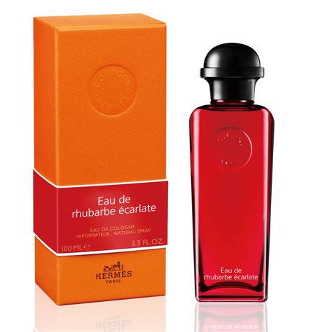 hermes eau de rhubarbe ecarlate eau de cologne 100 ml|Hermes rhubarb gift set.